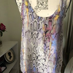 Rachel by Rachel Roy Tank Top, multicolor snake print, beautiful!